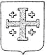 Jerusalemkreuz, aus: Antonio Manno: Vocabolario Araldico Ufficiale, Rom, 1907