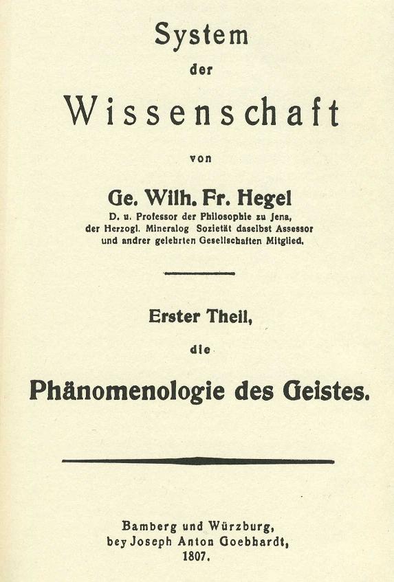 Phänomenologie des Geistes – AnthroWiki
