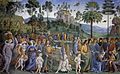 Perugino: Wanderung Moses nach Ägypten